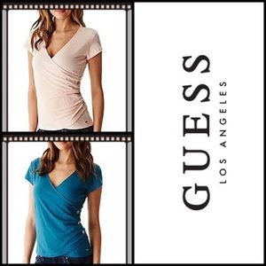 👚Bundle of 2 Guess Faux Wrap Knit Top #119 👚
